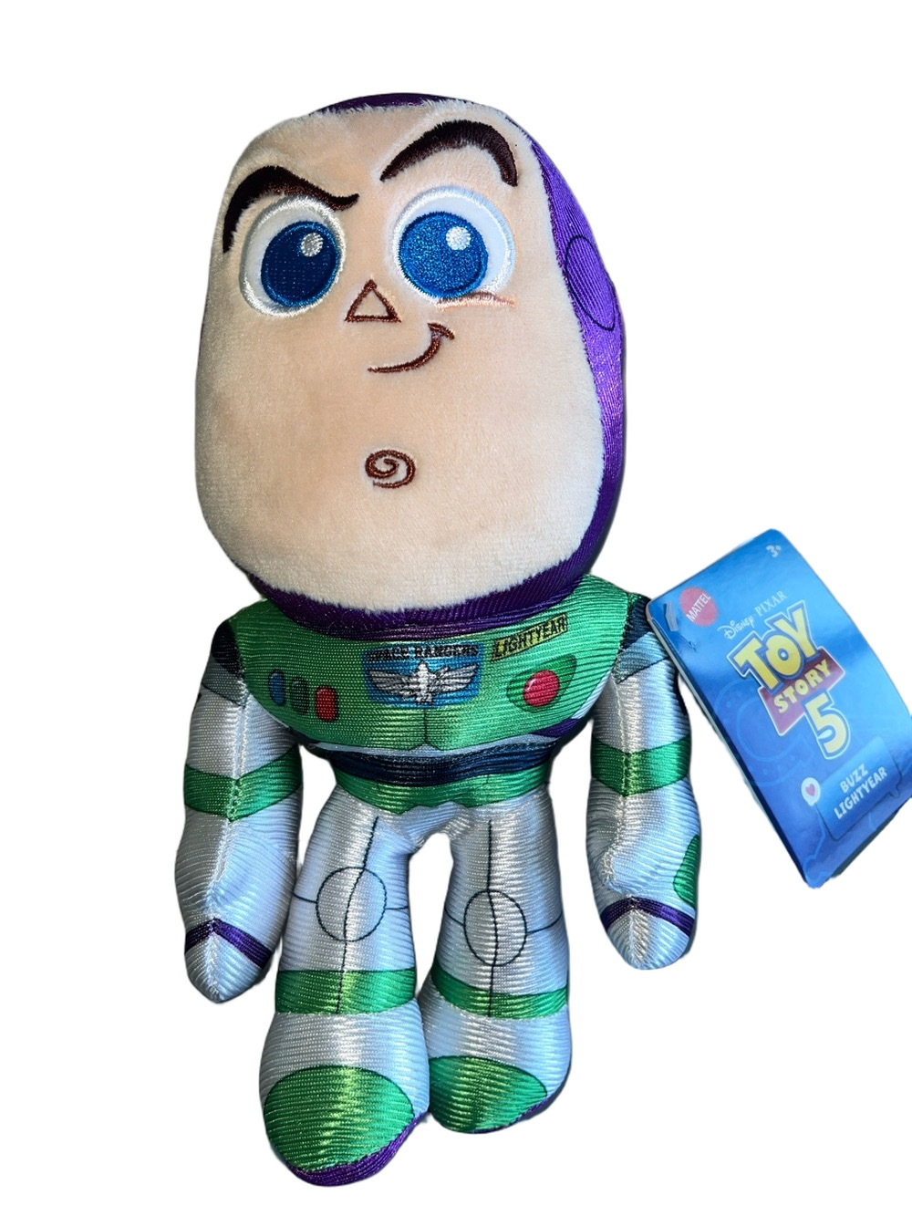 Toy Story 5 Buzz Lightyear Plush Toy - 9” - Purple, White & Green